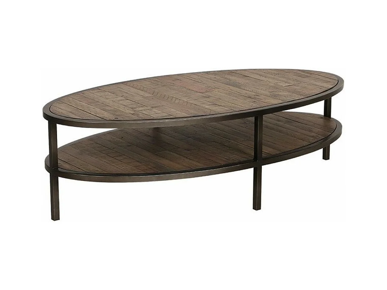 Table basse ovale Bois Marron - Empreintes Interior's