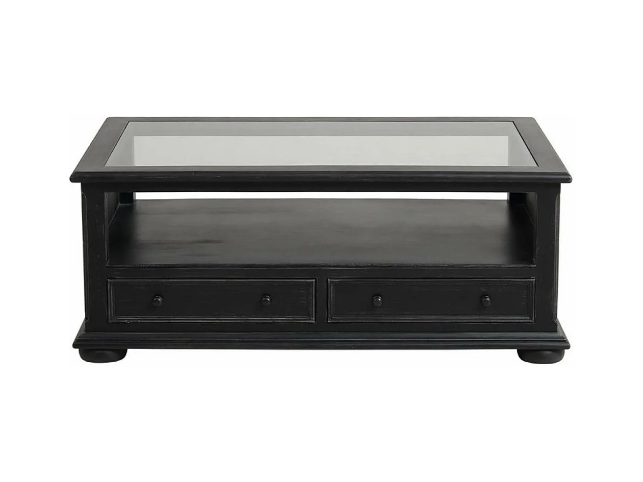 Table basse rectangulaire MDF Noir - Harmonie Interior's