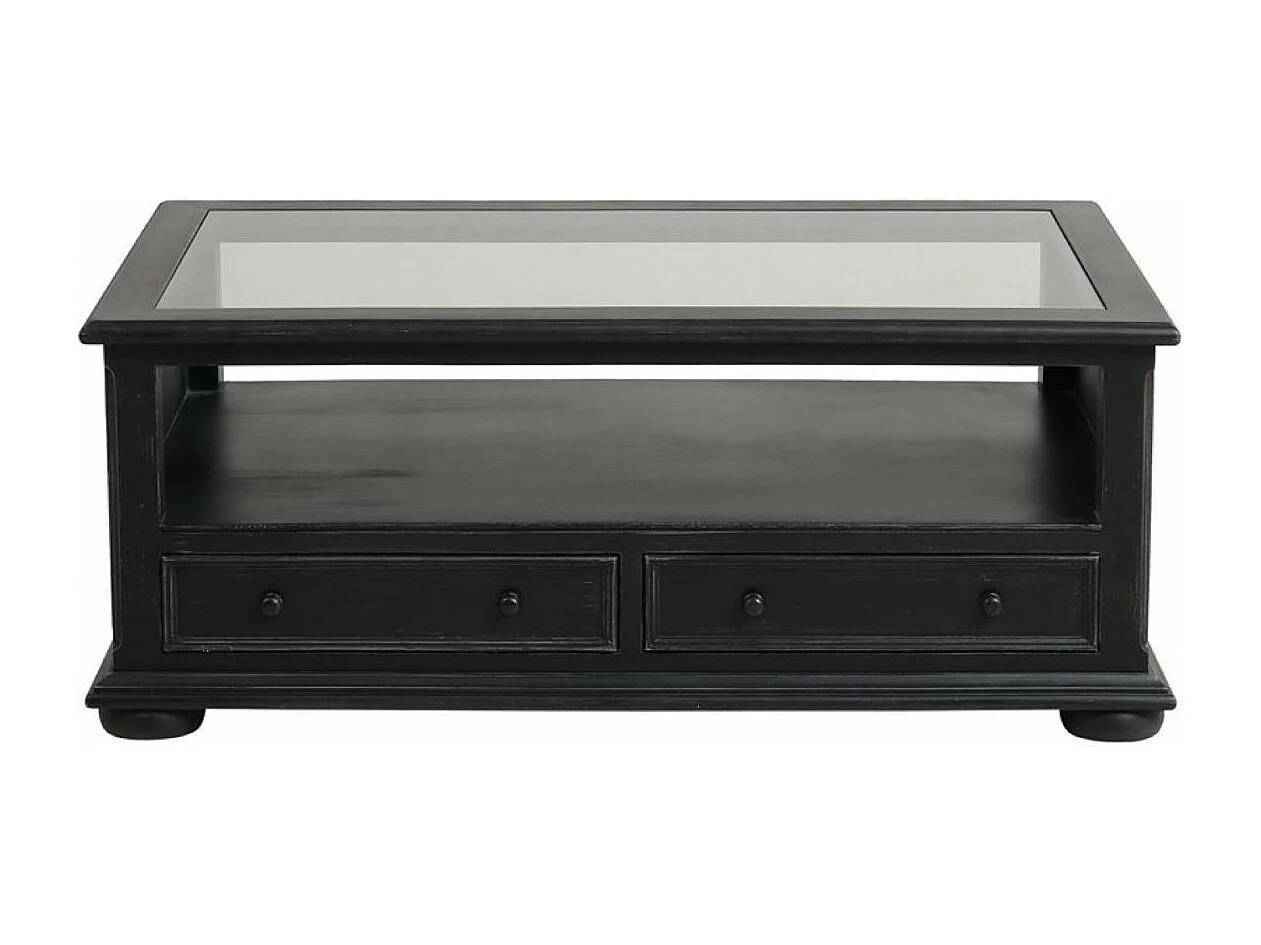 Table basse rectangulaire MDF Noir - Harmonie Interior's