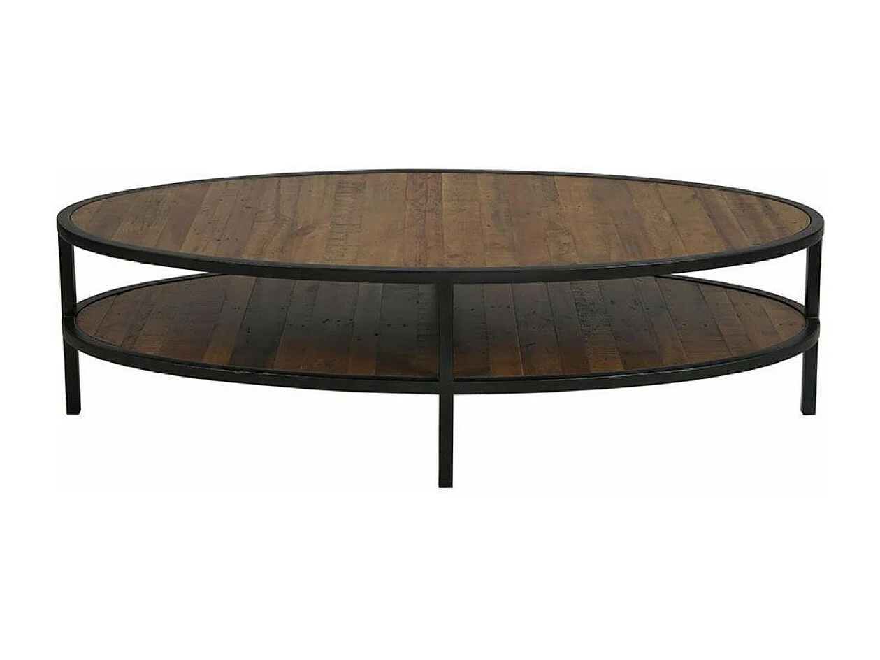 Table basse ovale Bois Marron - Empreintes Interior's