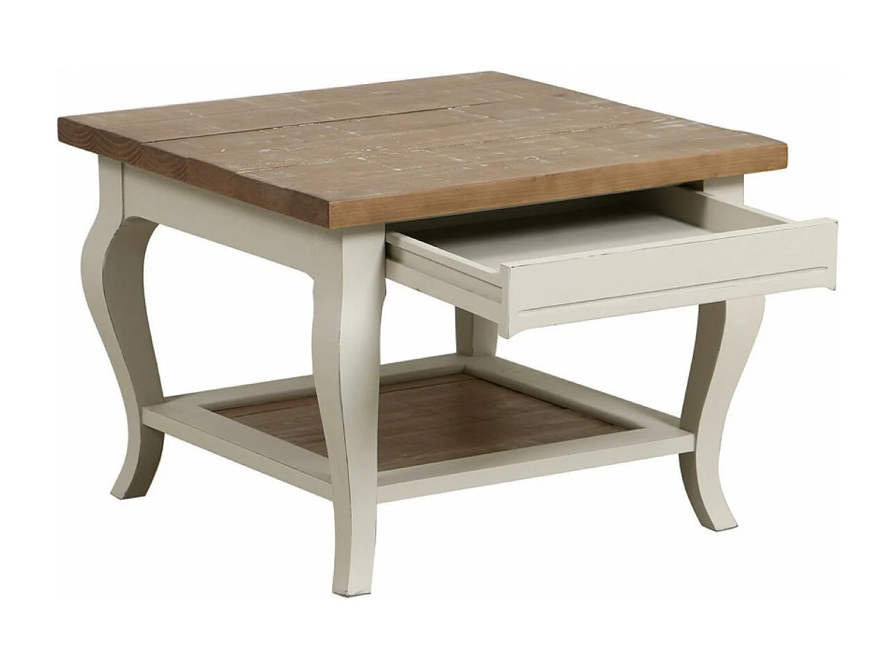 Bout de canapé Bois Blanc - Provence Interior's