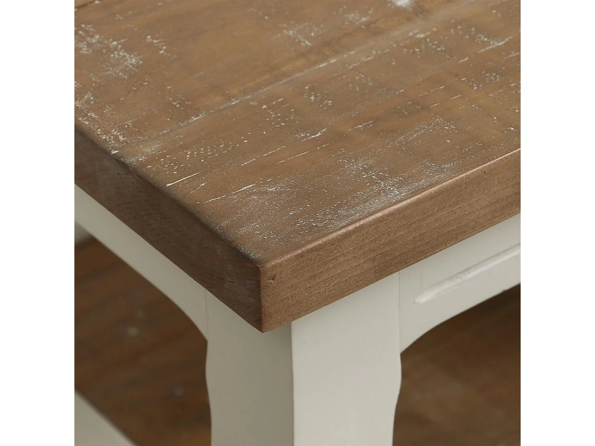 Bout de canapé Bois Blanc - Provence Interior's