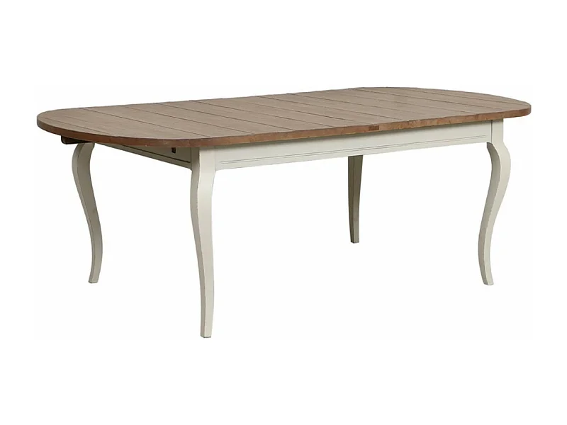 Table ovale extensible Bois Blanc - Provence Interior's
