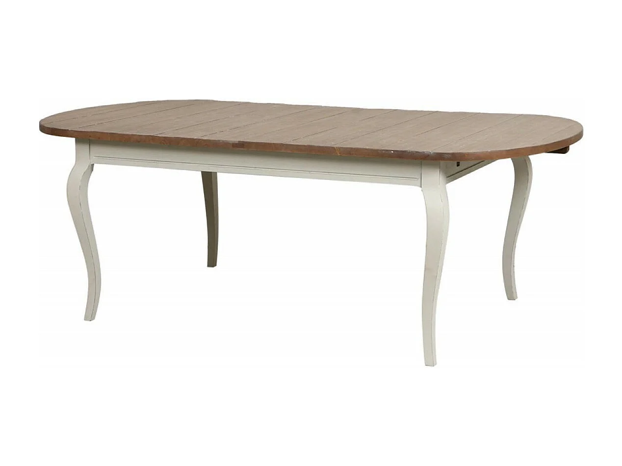 Table ovale extensible Bois Blanc - Provence Interior's