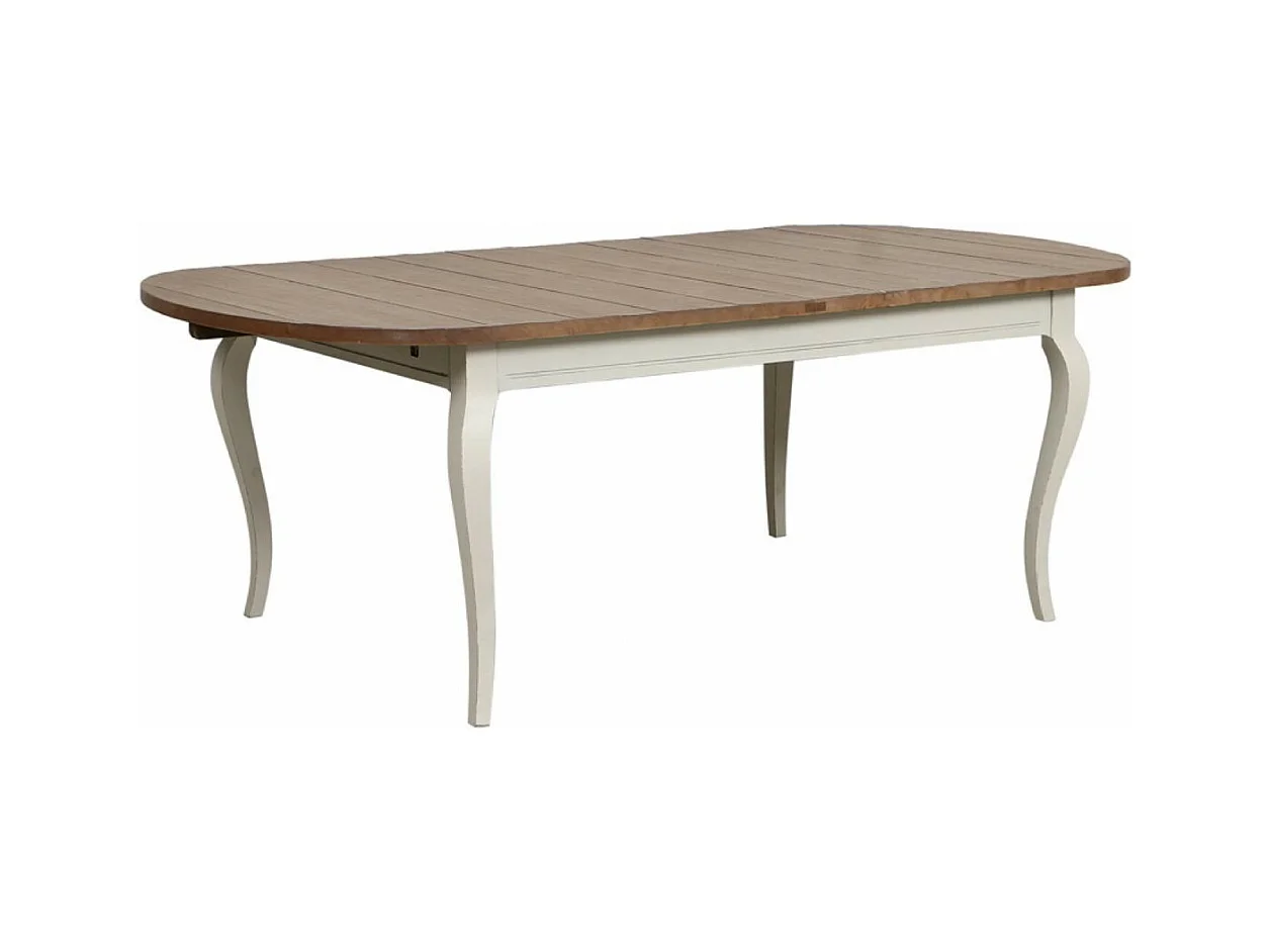 Table ovale extensible Bois Blanc - Provence Interior's