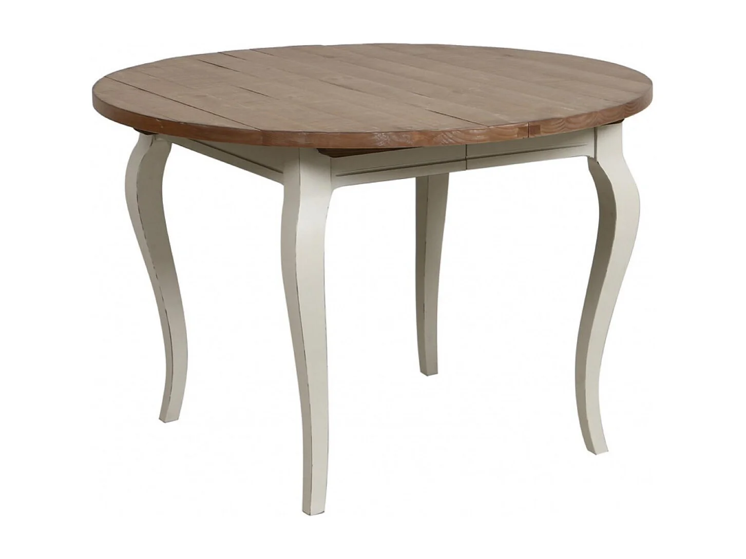 Table ronde extensible Bois Blanc - Provence Interior's