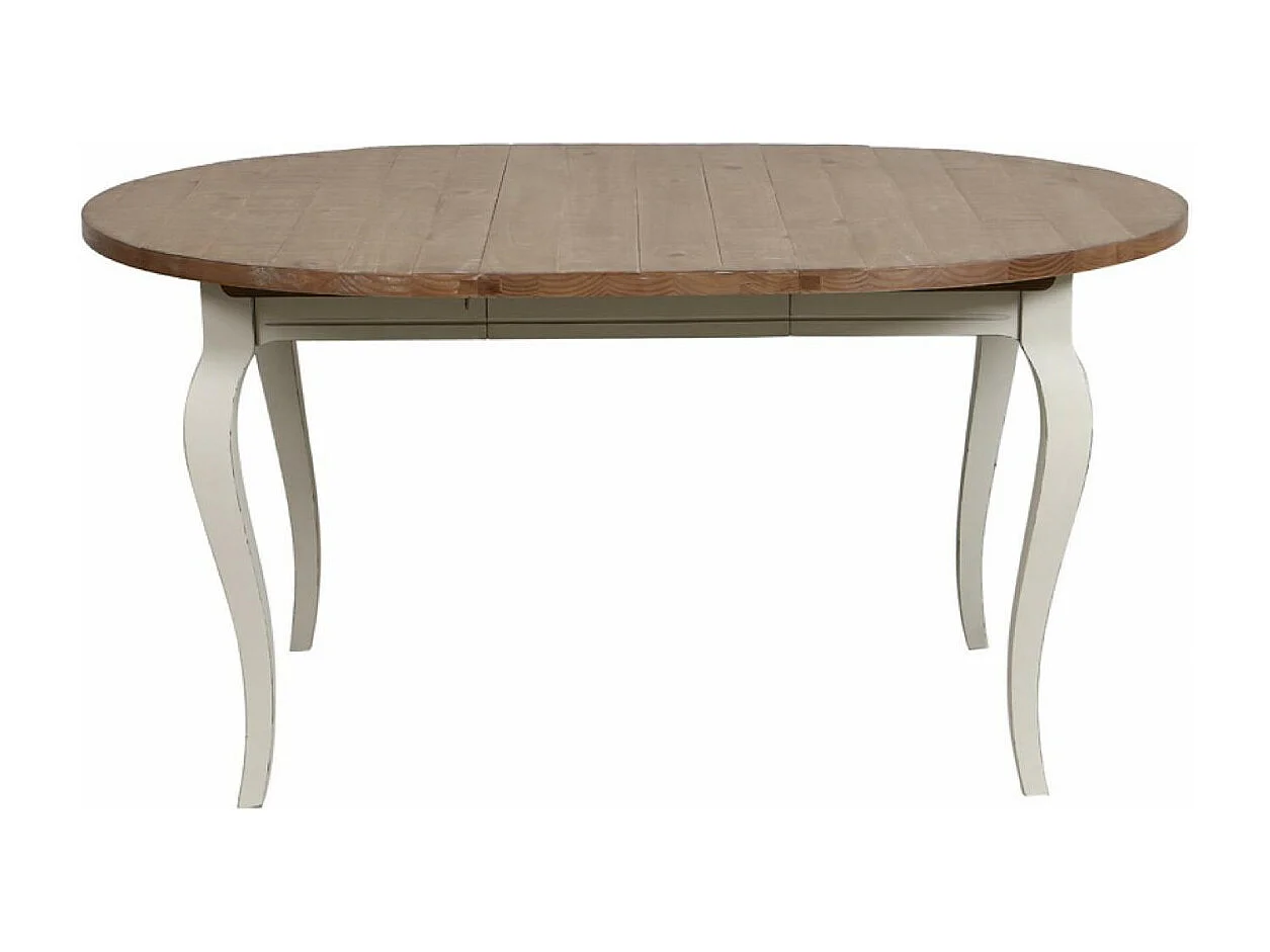 Table ronde extensible Bois Blanc - Provence Interior's