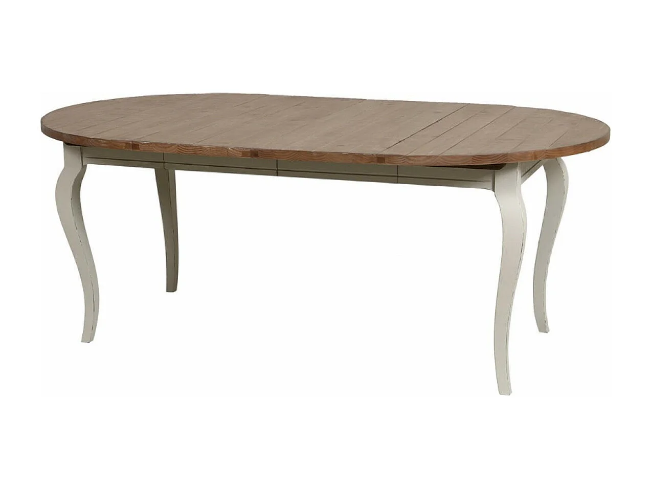 Table ronde extensible Bois Blanc - Provence Interior's