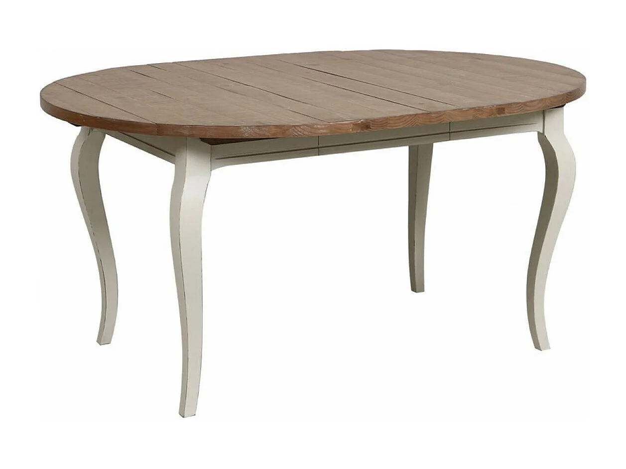 Table ronde extensible Bois Blanc - Provence Interior's
