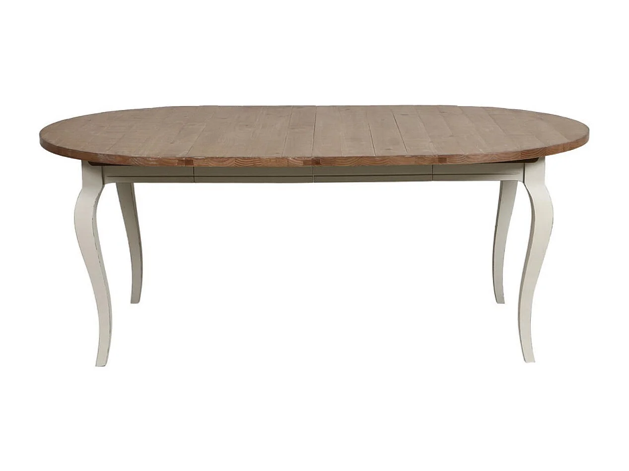 Table ronde extensible Bois Blanc - Provence Interior's