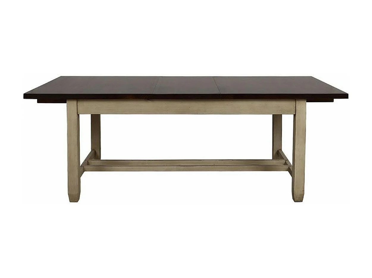 Table rectangulaire extensible Bois Beige - Brocante Interior's