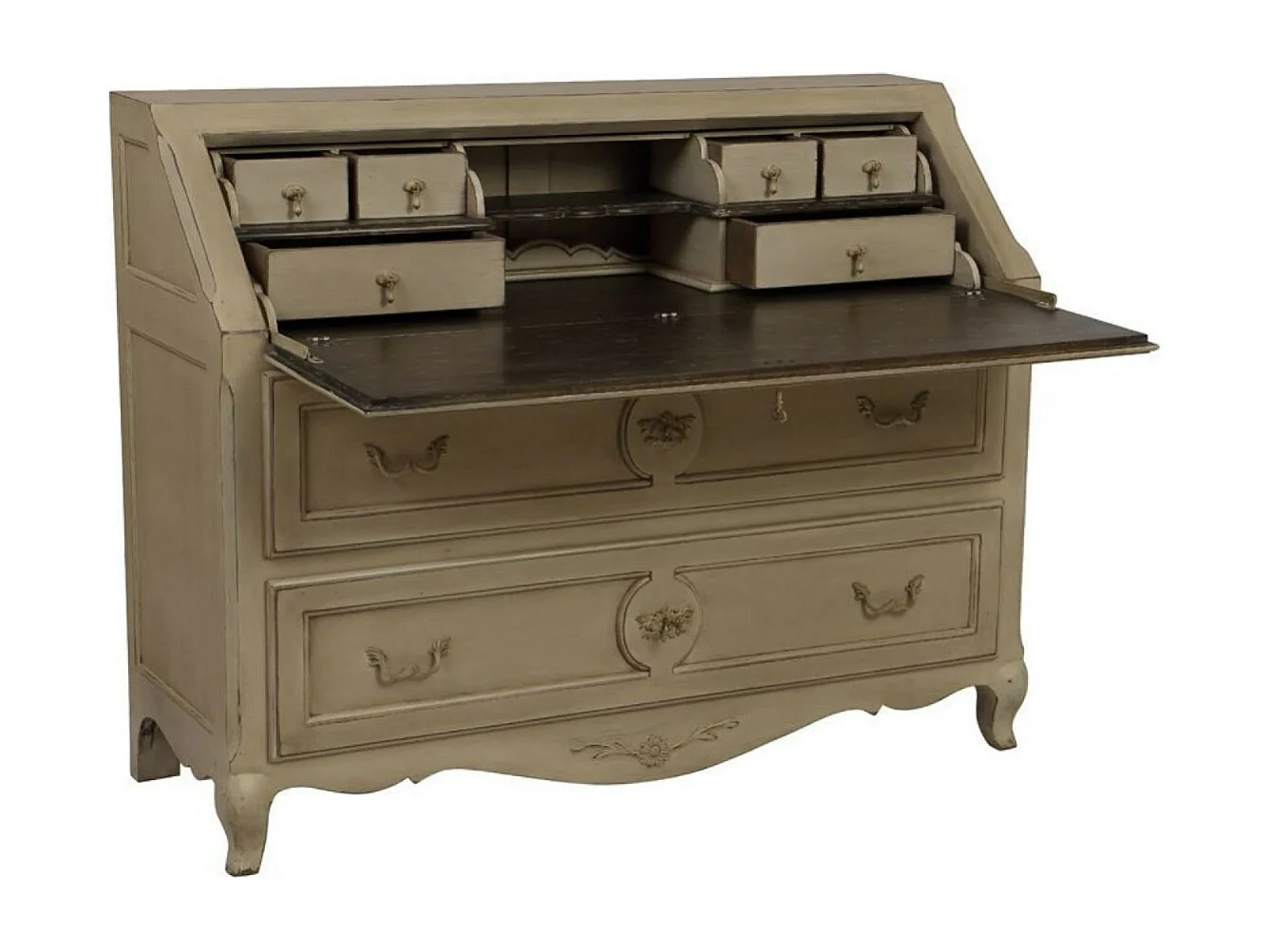 Commode scriban Bois Beige - Château Interior's