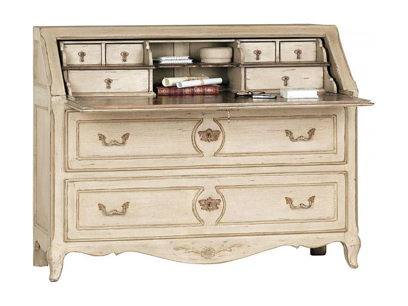 Commode scriban Bois Beige - Château Interior's