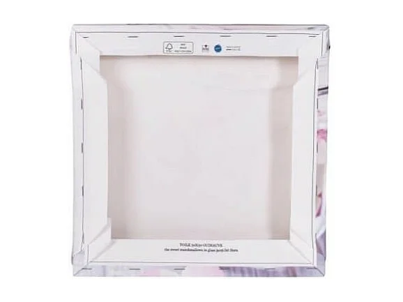 Tableau sur toile ours sombre 45x45 cm