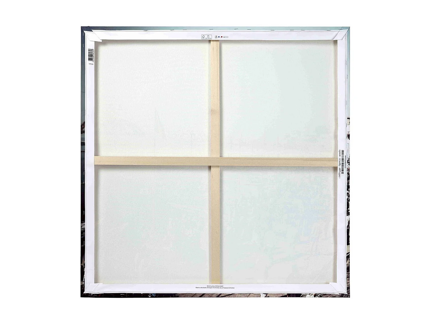 Tableau sur toile paysage coloré 90x90 cm