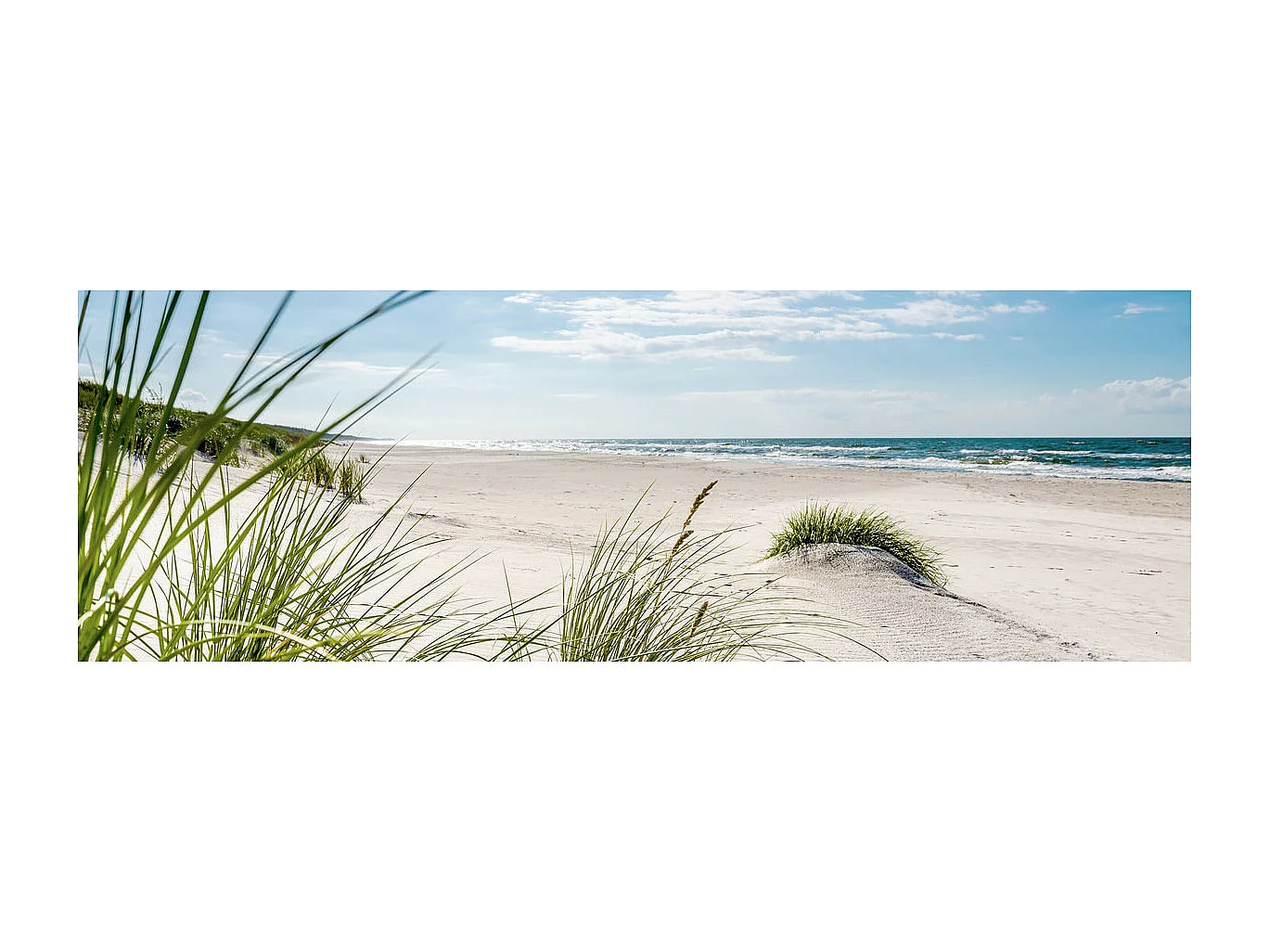 Tableau sur toile plage apaisée 30x97 cm