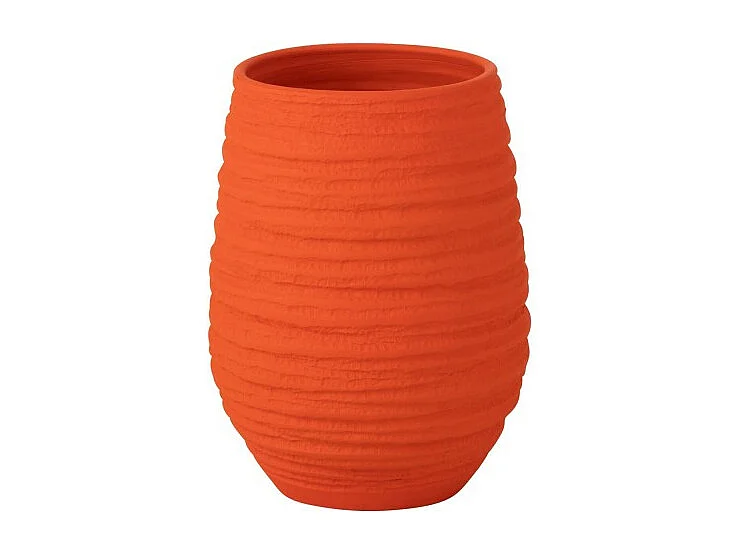 Oranje keramische bloempot 22*19*30 cm