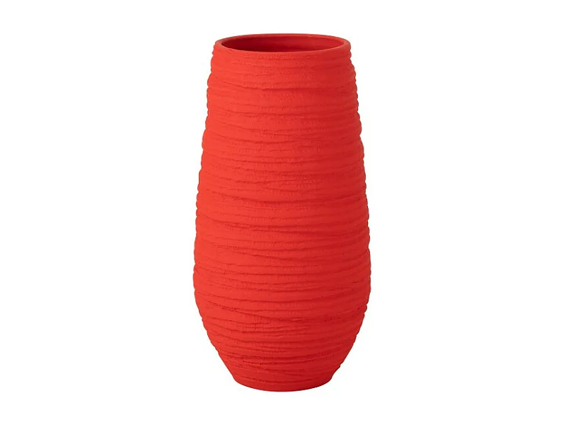 Portavasi in ceramica rossa 28*25*55 cm