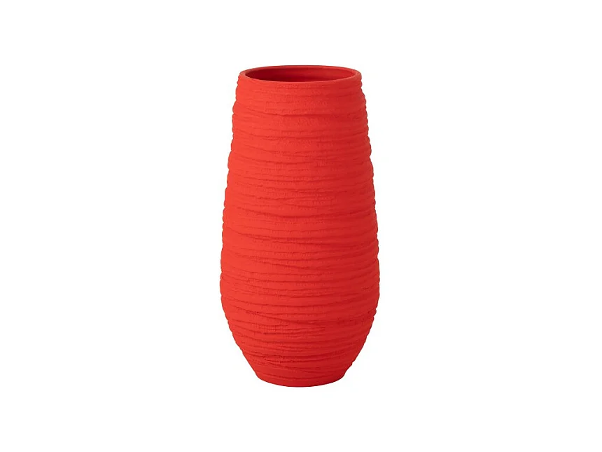 Cache-pot en céramique rouge 28*25*55 cm