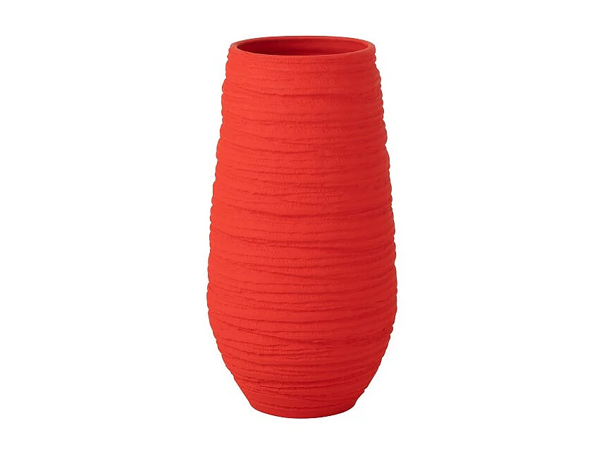 Rode keramische bloempot 28*25*55 cm