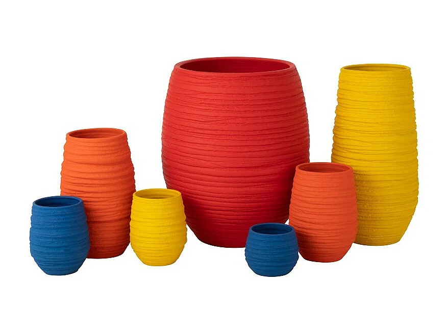 Macetero de cerámica rojo 17*14*14 cm