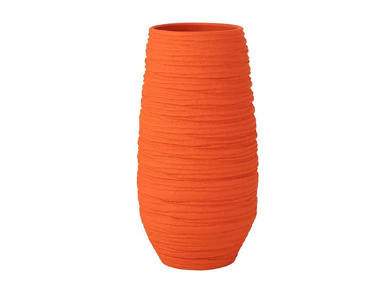 Oranje keramische bloempot 28*25*55 cm