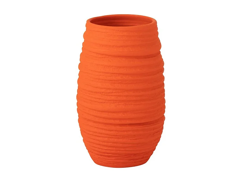 Portavasi in ceramica arancione 22*19*40 cm