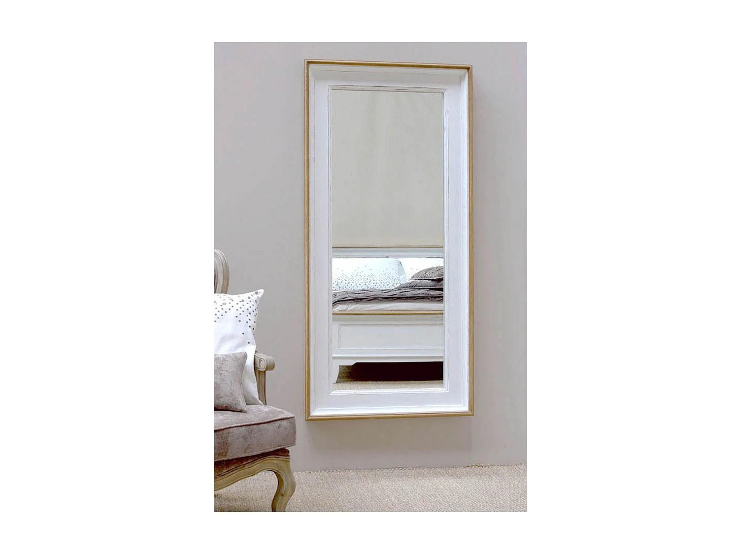 Miroir rectangulaire Bois Blanc - Esquisse Interior's