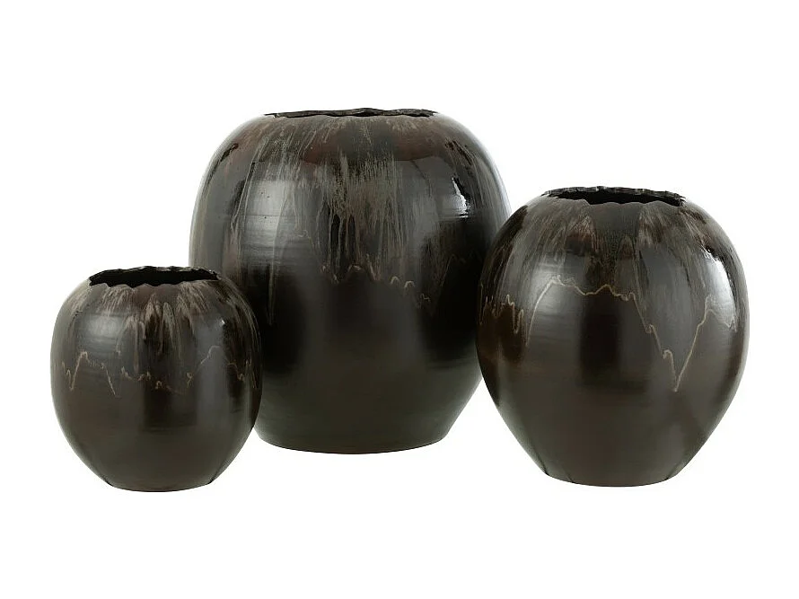 Macetero de cerámica marrón 50*50*50 cm