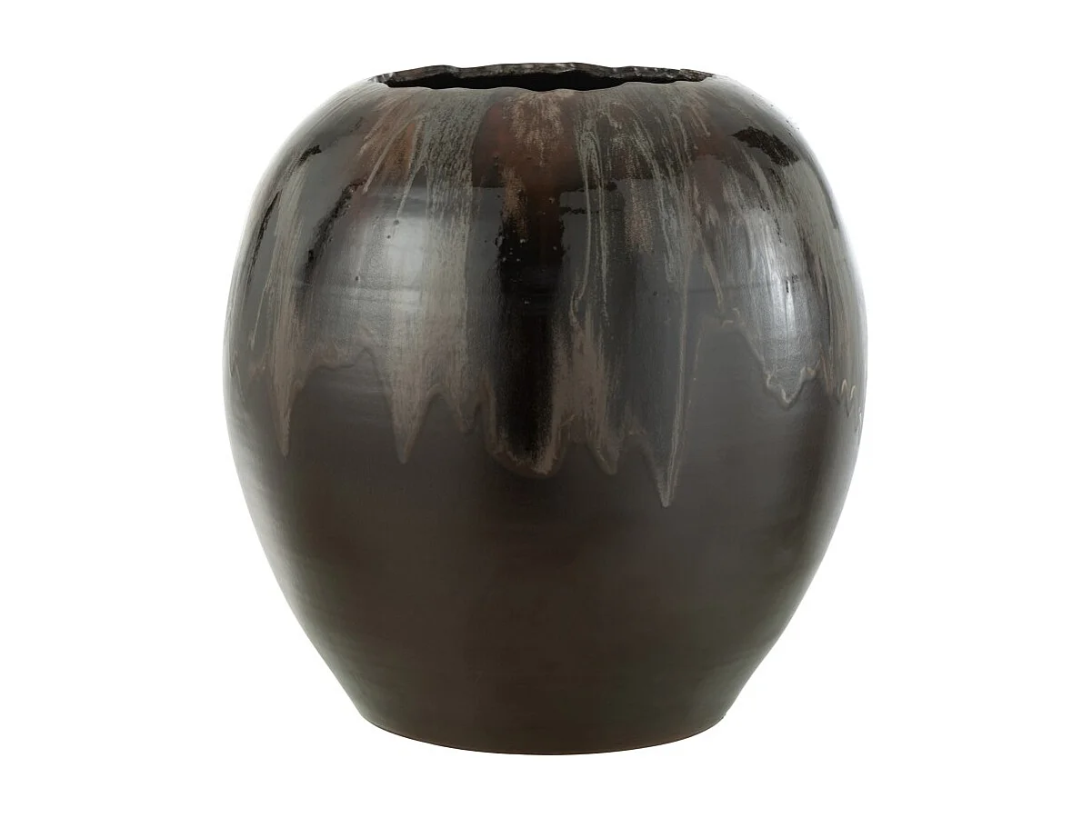 Macetero de cerámica marrón 50*50*50 cm