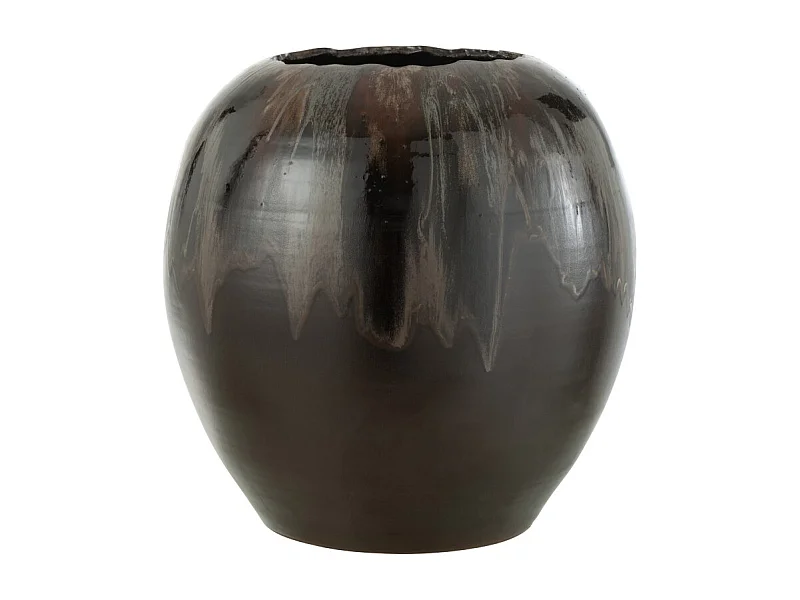 Macetero de cerámica marrón 50*50*50 cm