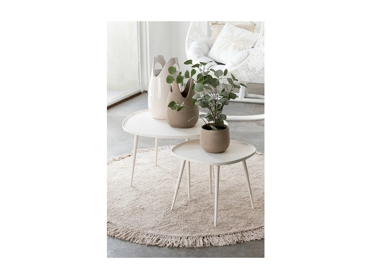 Macetero de cerámica beige 18*18*15 cm