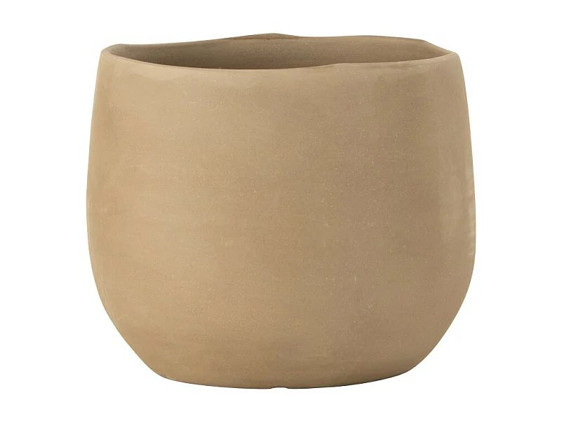 Macetero de cerámica beige 18*18*15 cm