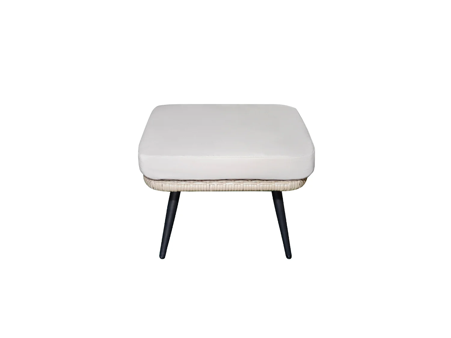 Reposapiés de exterior con cojín beige BELLAVISTA