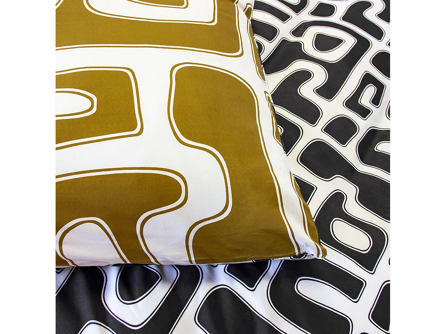 Parure de lit 2 pièces 140x200 cm BAKA 100% microfibre motif abstrait
