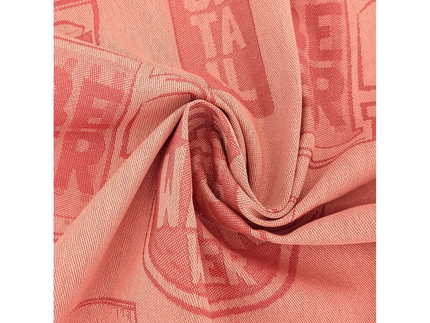 Lot de 2 torchons de cuisine toile DRINK 50x70 cm orange Terracotta