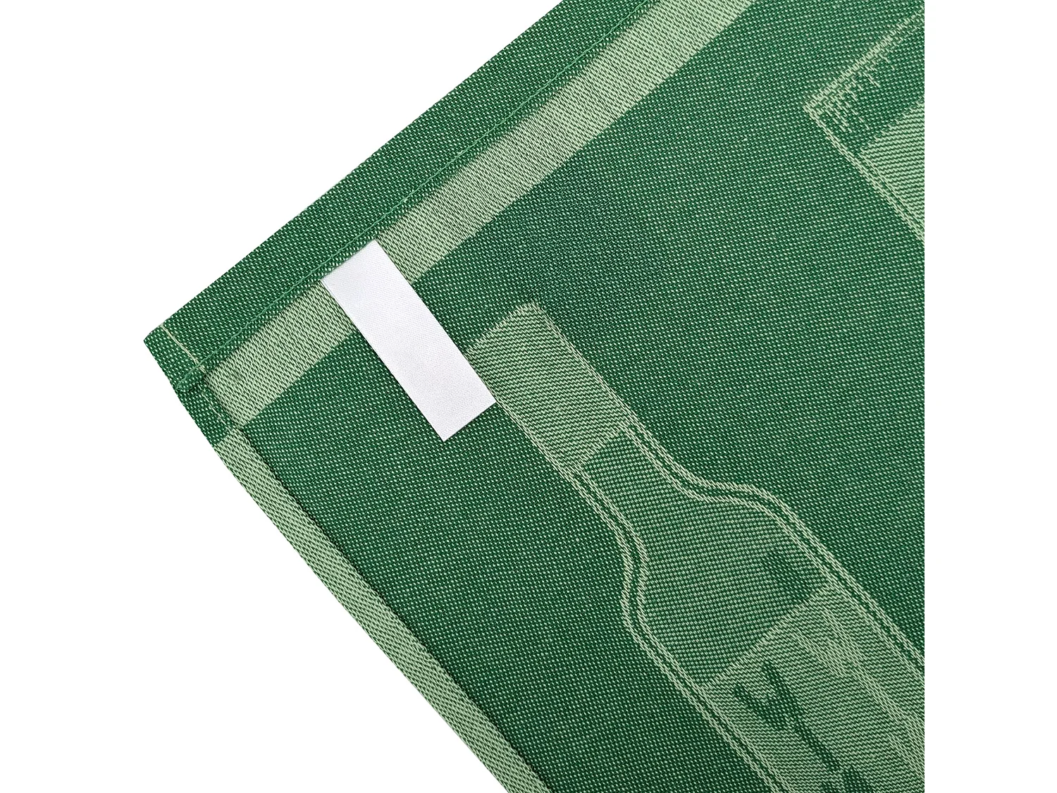 Lot de 2 torchons de cuisine toile DRINK 50x70 cm vert Menthe