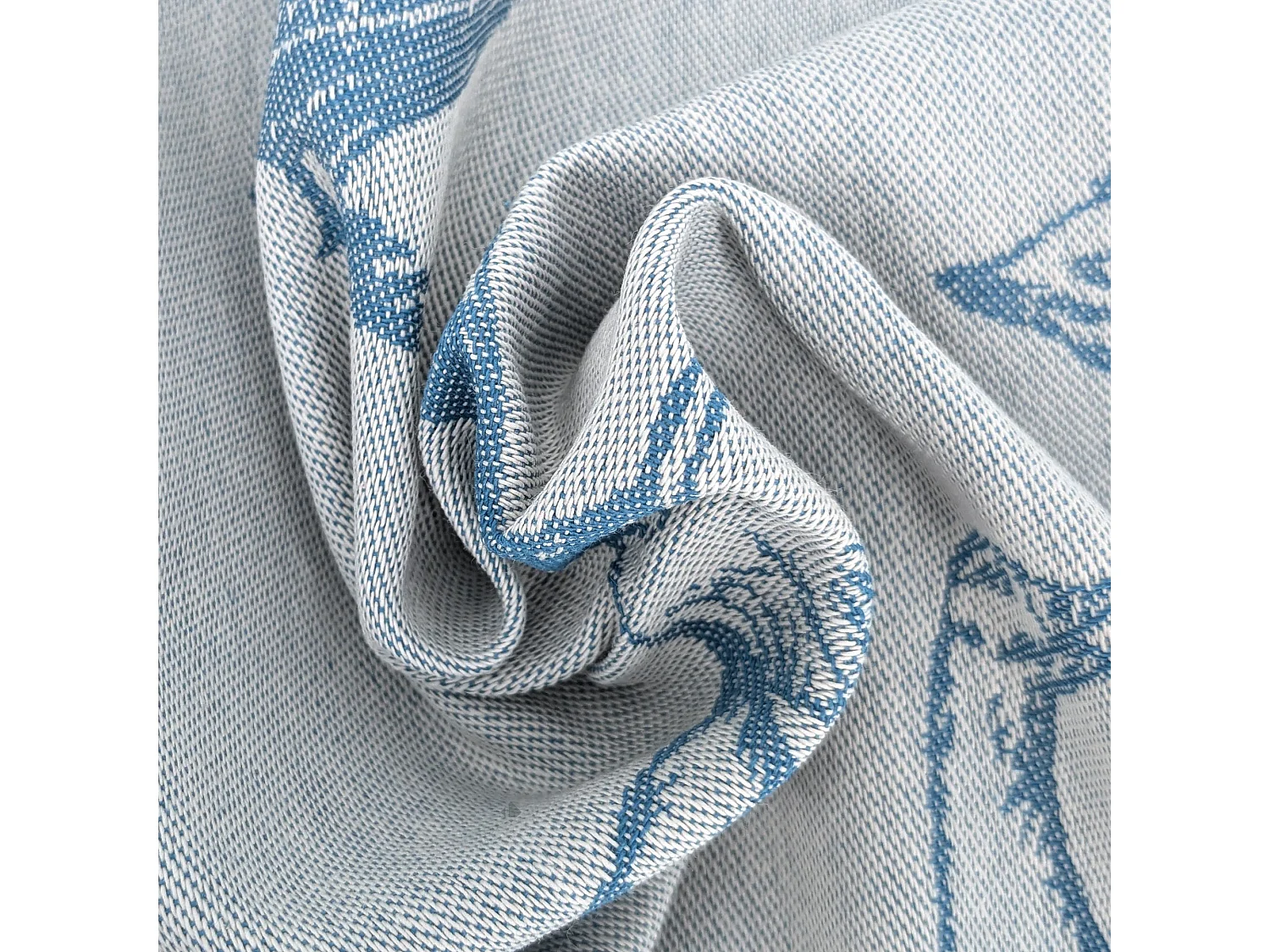 Lot de 2 torchons de cuisine 50x70 cm coton FRIENDS motif canards bleu