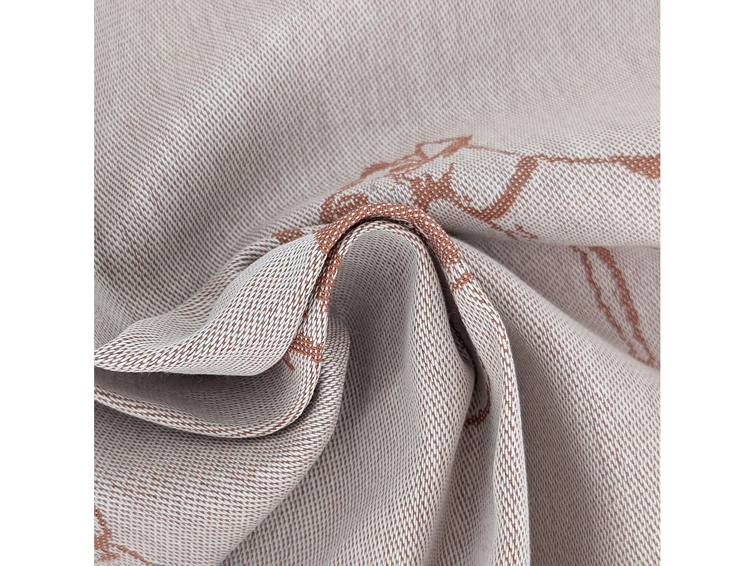 Lot de 2 torchons de cuisine 50x70 cm coton FRIENDS motif chien marron