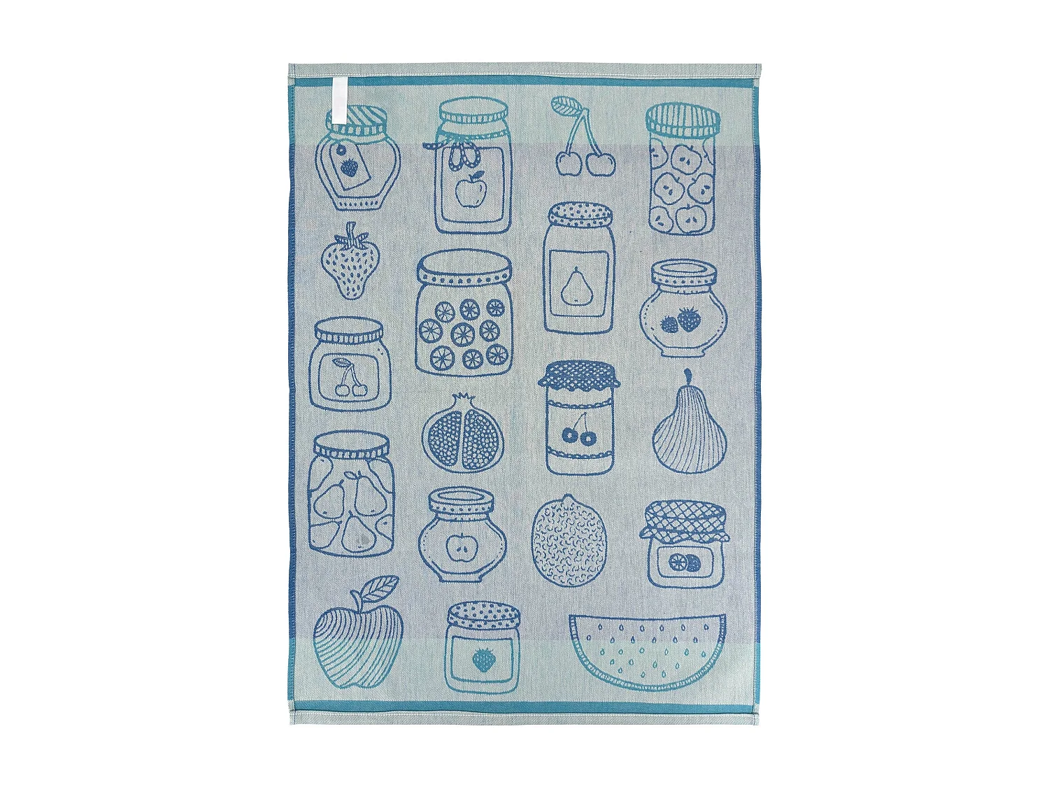 Lot de 2 torchons de cuisine toile FRUITFUL 50x70 cm bleu