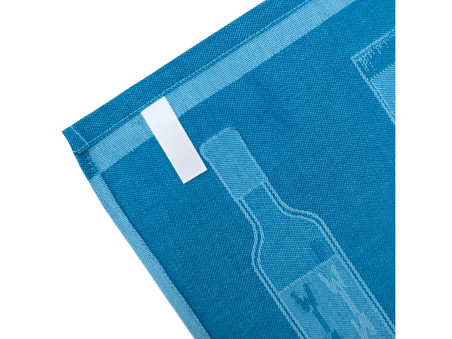 Lot de 2 torchons de cuisine toile DRINK 50x70 cm bleu