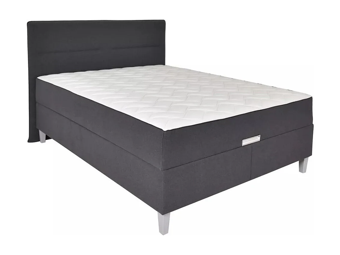 Bett Corleone/160x200/Stoffbezug/Anthrazit