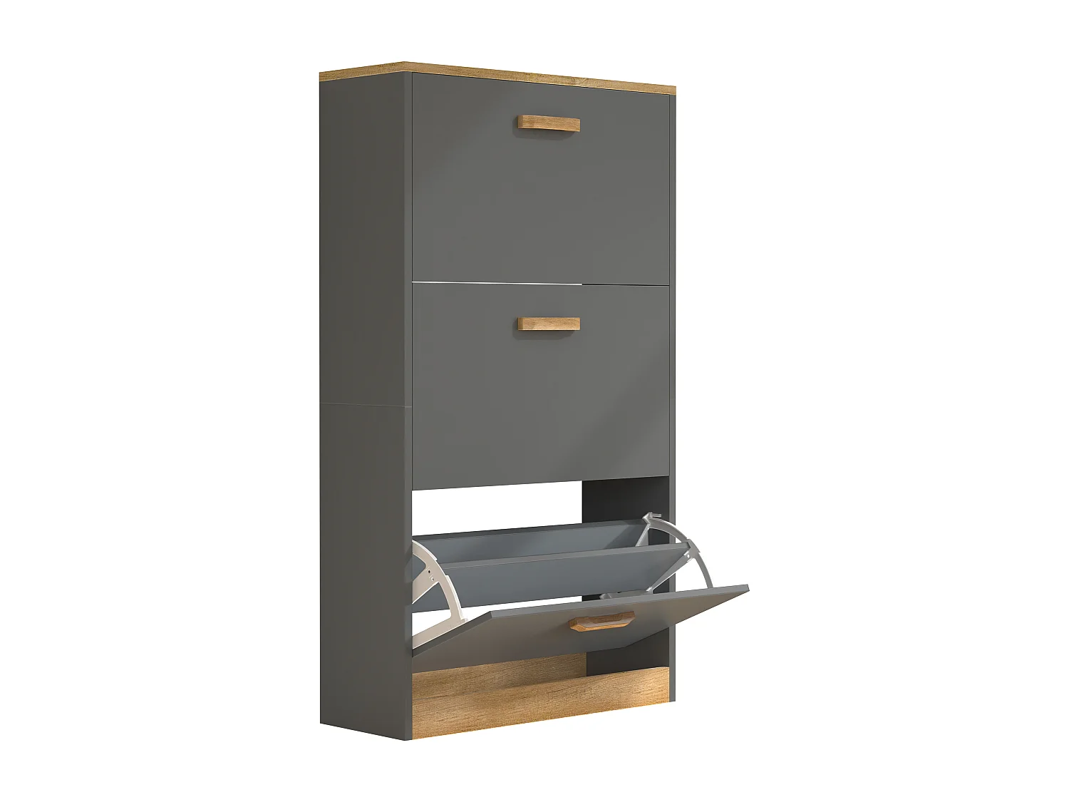 Holz Schuhregal Schuhschrank Schuhkipper Halom M