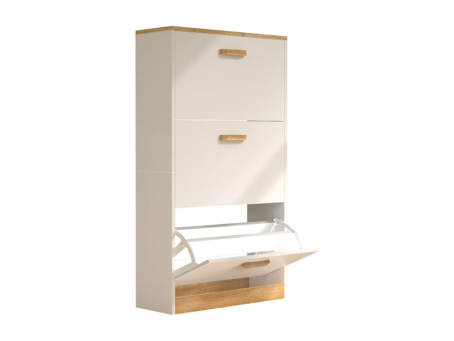 Holz Schuhregal Schuhschrank Schuhkipper Halom M