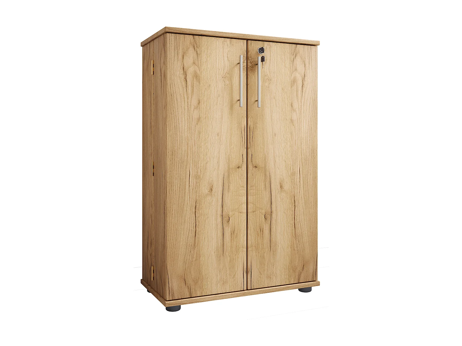 CD / DVD Media Shelf Engalo Honey oak H. 93 x W. 60 x D. 31 cm