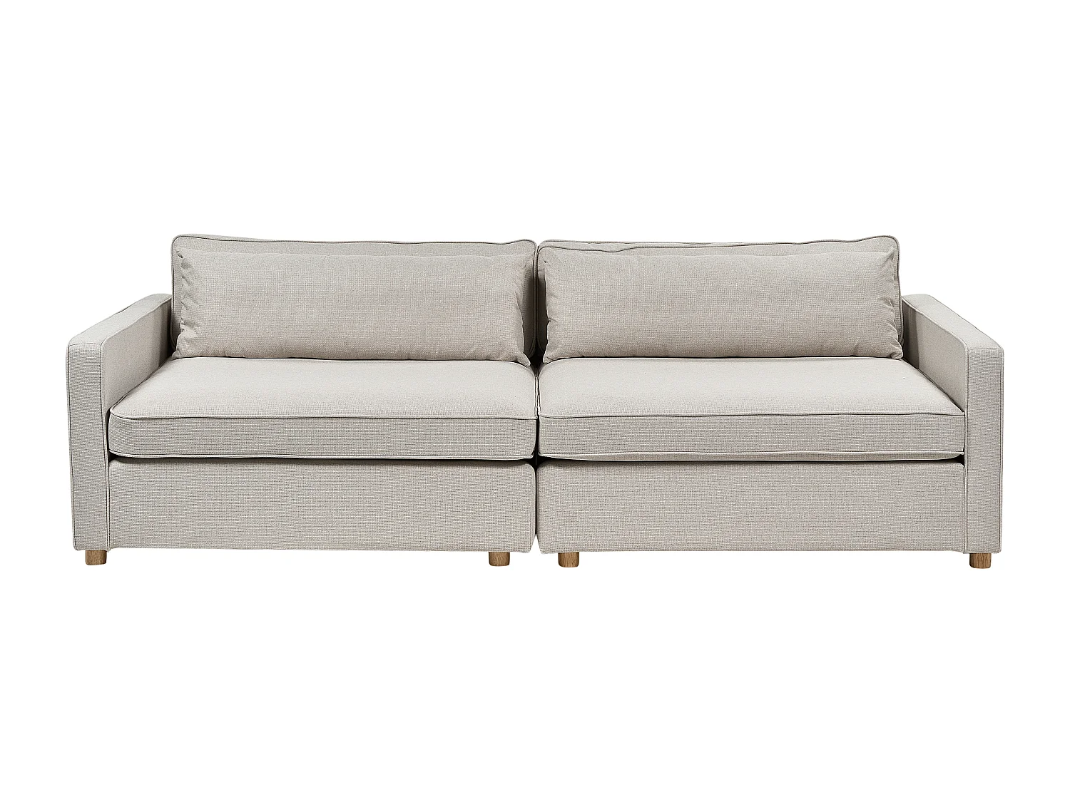 Divano VINSTRA Tessuto Beige 3 posti