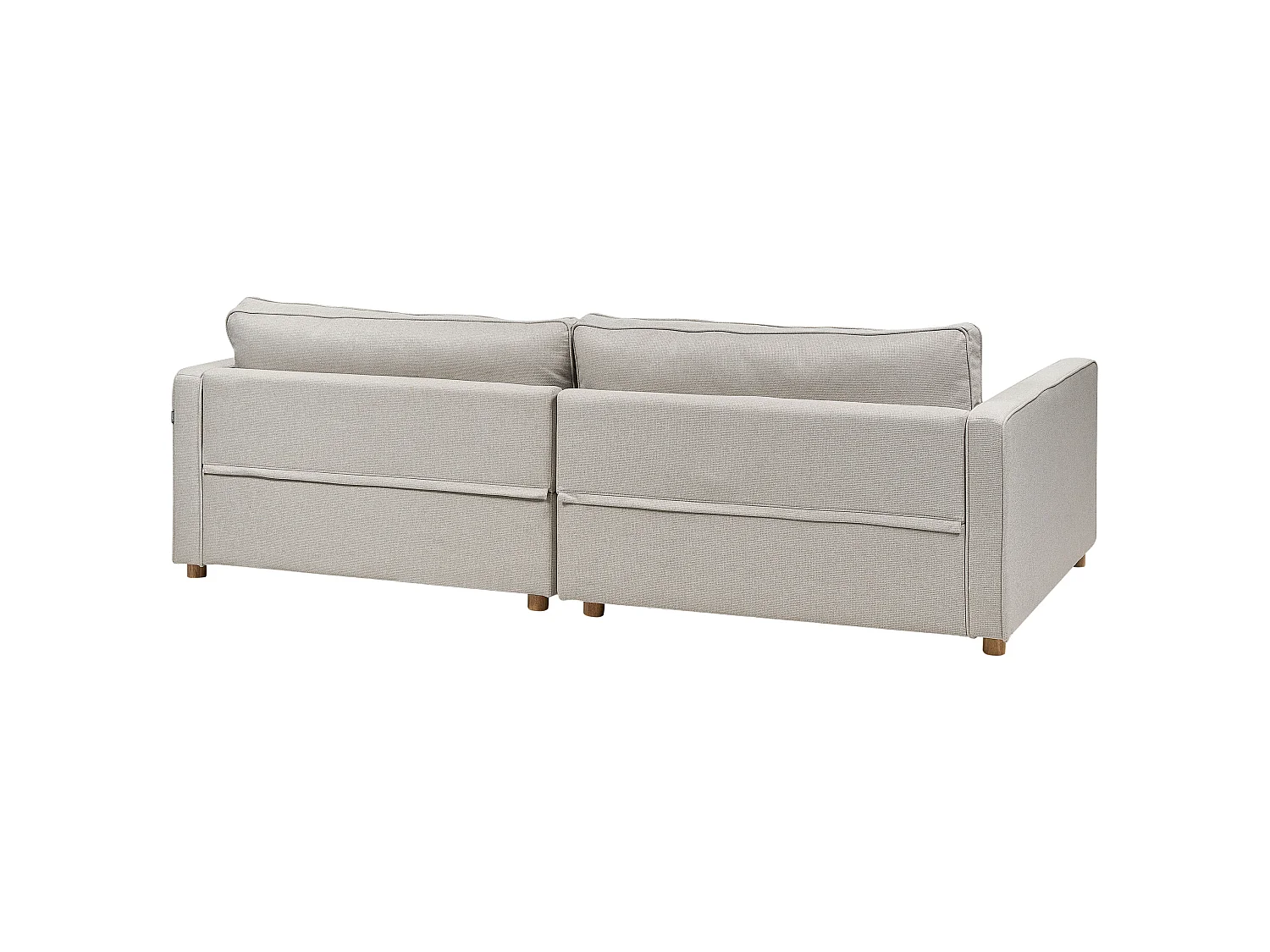Divano VINSTRA Tessuto Beige 3 posti