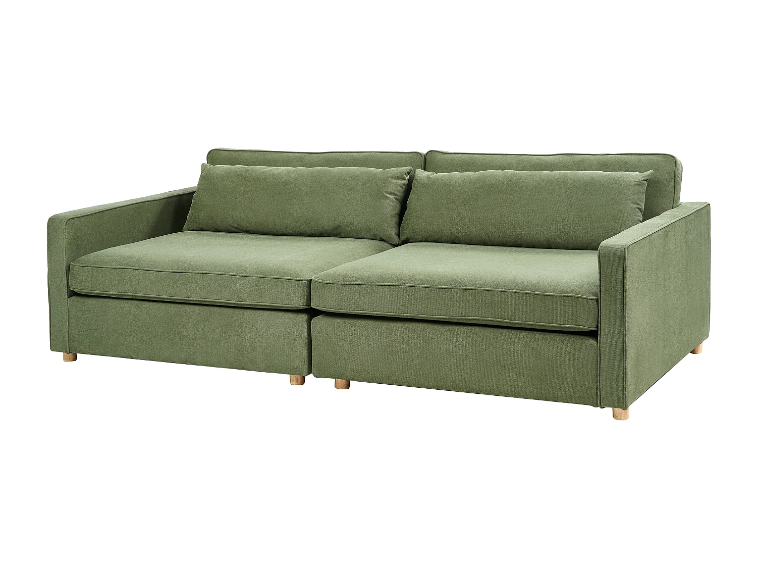 Sofa VINSTRA Stoff Grün 3-Sitzer