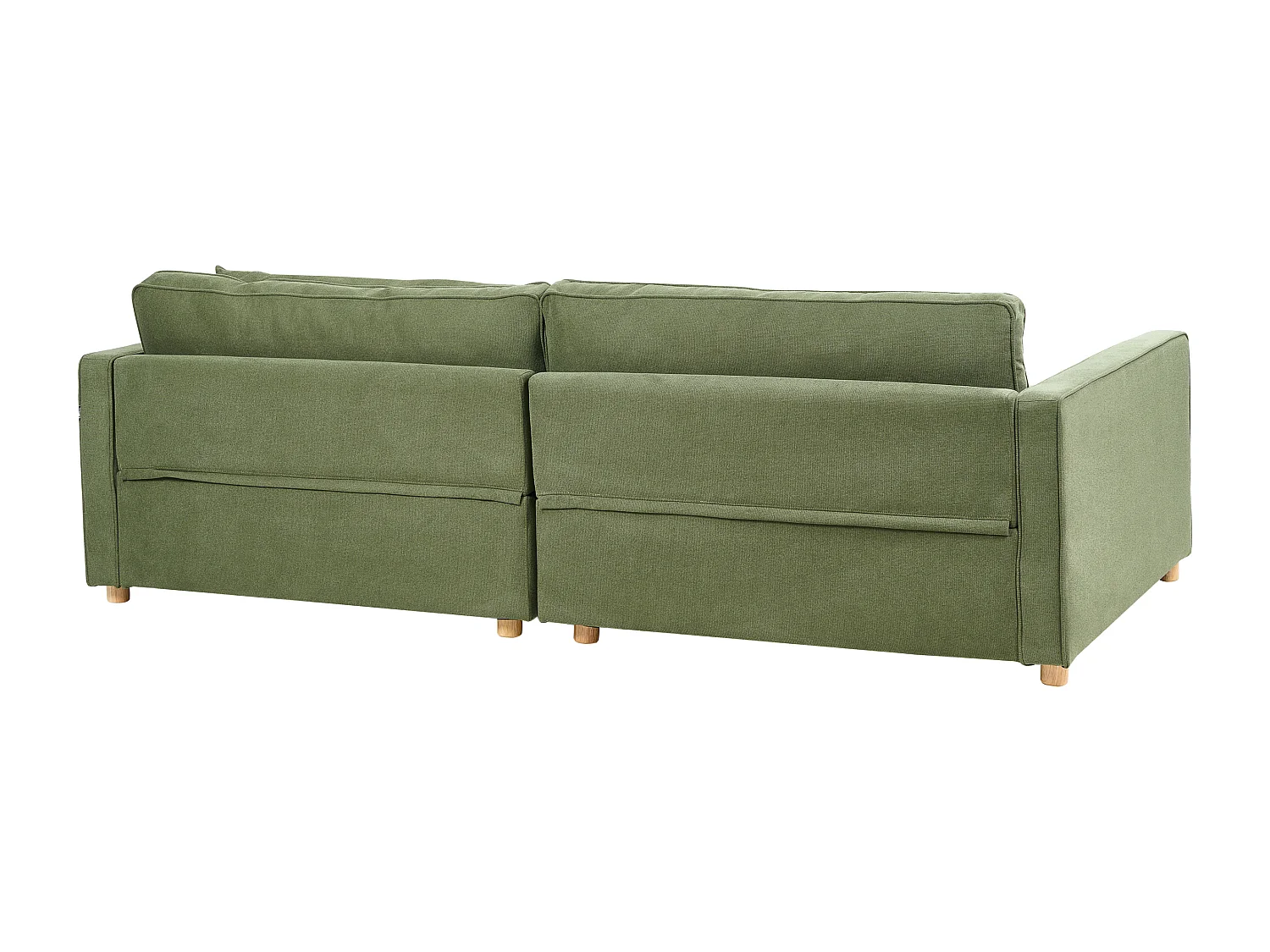 Sofá VINSTRA Tecido Verde 3 lugares