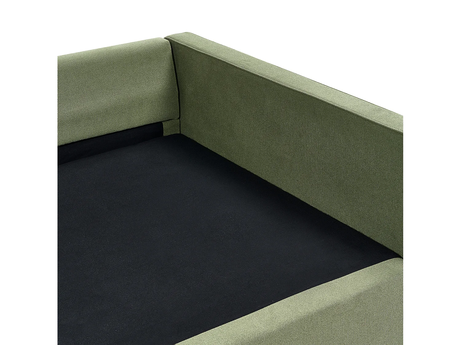 Sofá VINSTRA Tecido Verde 3 lugares